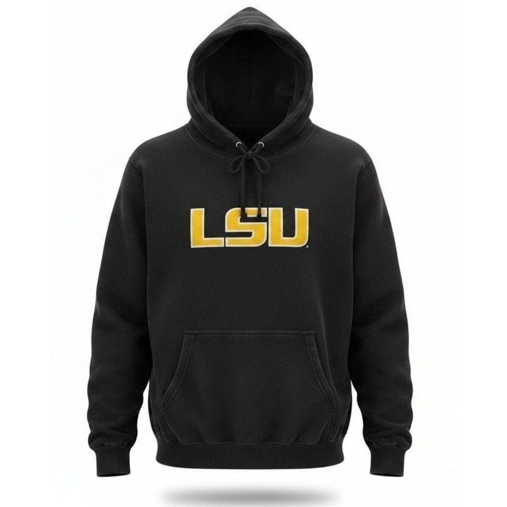 GIII Sports by Carl Banks LSU Tigers Black Pullover Hoodie XXL